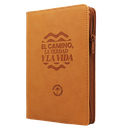 Biblia El Camino La Verdad y La Vida Traducción Lenguaje Actual Mediana Letra Grande Imitación Piel Miel Código QR [TLA066ZLGPPJR] 