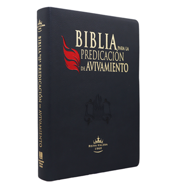 Biblia de Estudio Para la Predicación de Avivamiento Reina Valera 1960 Grande Letra Grande Azul [RVR086cLGEE-PEN] 
