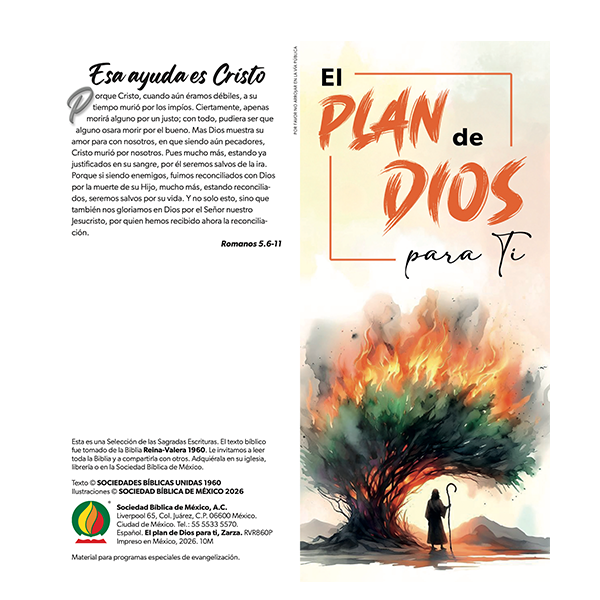 Paquete de Folletos El Plan de Dios Para Ti Reina Valera 1960 - Zarza (100 Piezas) 