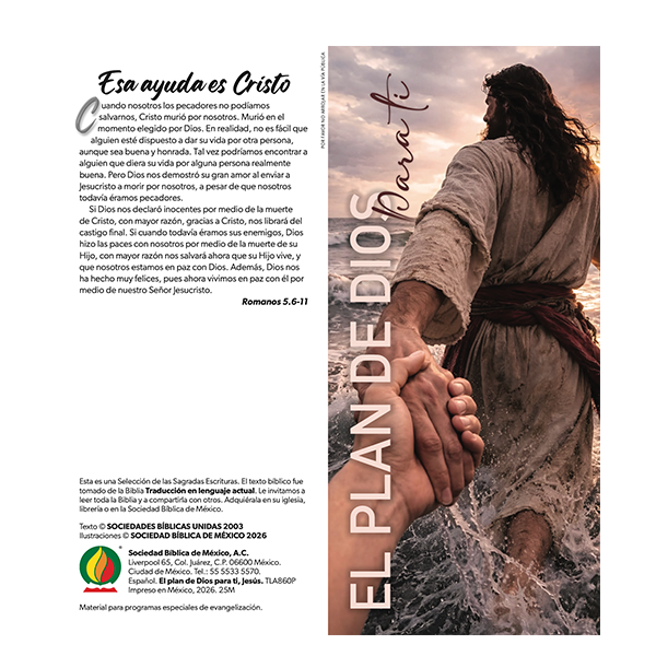 Paquete de Folletos Plan de Dios Traducción al Lenguaje Actual - Jesús (100 Piezas) 