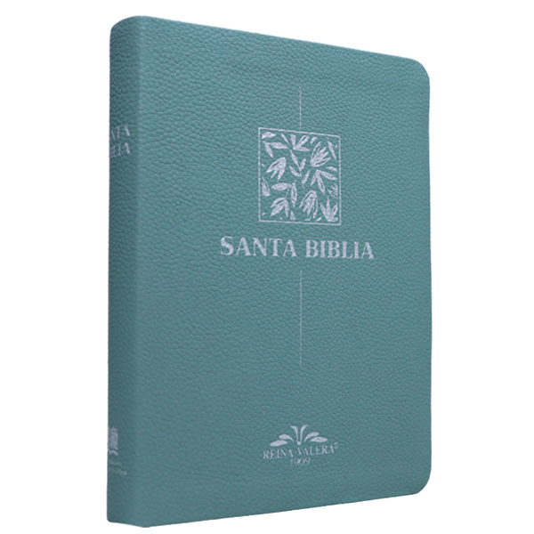 Biblia Reina Valera 1909 Mediana Letra Chica Imitación Piel Menta VR055 SS 