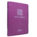 Biblia Reina Valera 1909 Mediana Letra Chica Imitación Piel Púrpura VR055 SS 