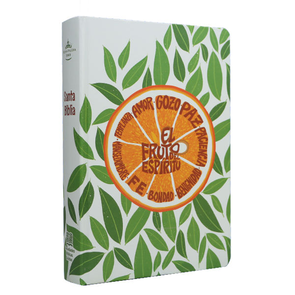 Biblia Reina Valera 1960 Mediana Letra Grande Tapa Dura Colores RVR063cLGPJR-FES Frutos del Espíritu 