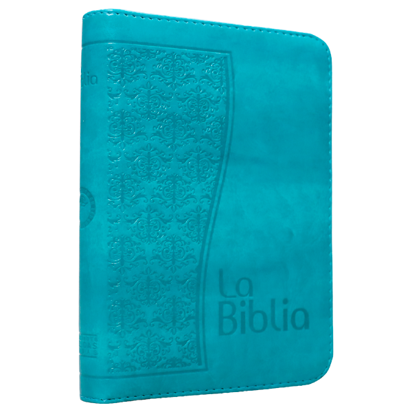 Biblia Traducción Lenguaje Actual Chica Letra Chica Imitación Piel Turquesa Cierre [TLA.46ZLM] 