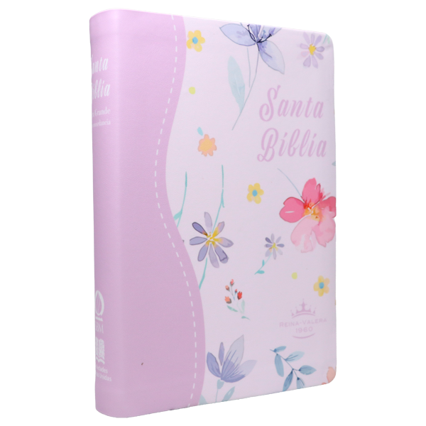 Biblia Reina Valera 1960 Mediana Letra Gigante 14 pts Imitación Piel PU RVR065cLGiPJR Flourish 