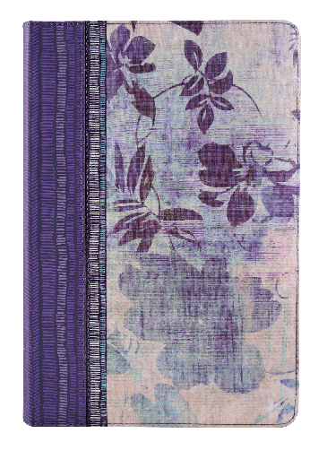 [9781433613975] Biblia de Estudio Holman Reina Valera 1960 para Mujer Tela Impresa Azul Floreado