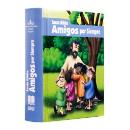[9781598777161] Biblia Infantil Amigos por Siempre Reina Valera 1960 Tamaño Bolsillo Letra Mediana Tapa Dura Azul [RVR023c]