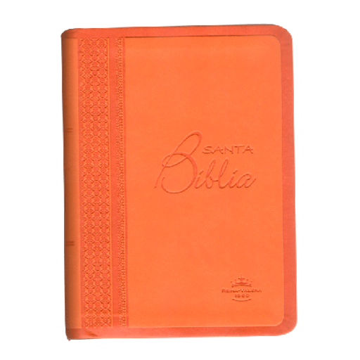 [9781598771244] Biblia Reina Valera 1960 Tamaño Bolsillo Letra Mediana Imitación Piel Naranja [RVR025cTI]