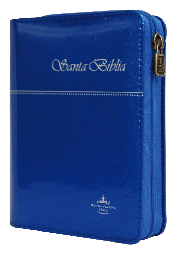 [9781598774276] Biblia Reina Valera 1960 Tamaño Bolsillo Letra Mediana Imitación Piel Azul Metálico [RVR025cZTI]