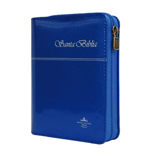 [9781598774276] Biblia Reina Valera 1960 Tamaño Bolsillo Letra Mediana Imitación Piel Azul Metálico [RVR025cZTI]