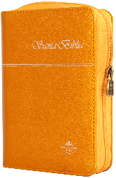 [9781598774306] Biblia Reina Valera 1960 Tamaño Bolsillo Letra Mediana Imitación Piel Naranja [RVR025cZTI]