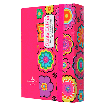 [7898521818227] Biblia Fuente de Bendiciones Reina Valera 1960 Chica Letra Mediana Tapa Dura Rosa [RVR043cLMFB]