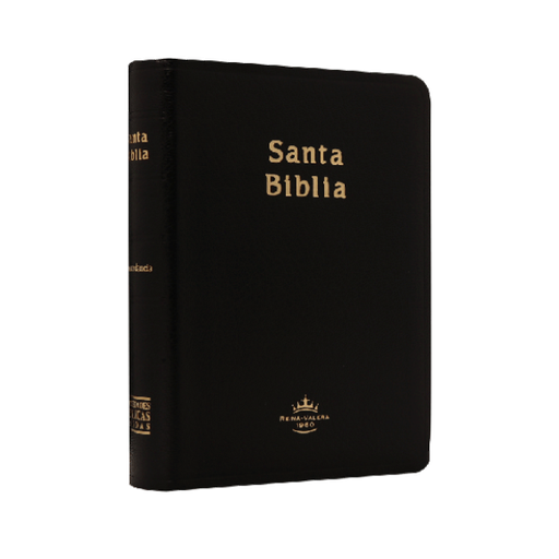 [9781576975787] Biblia Reina Valera 1960 Chica Letra Mediana Imitación Piel Negro [RVR045c]