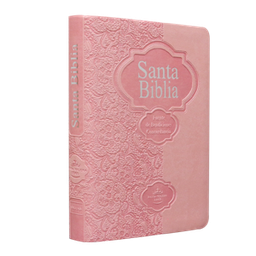 [7898521818241] Biblia Fuente de Bendiciones Reina Valera 1960 Chica Letra Mediana Imitación Piel Rosa [RVR04cLMFB]