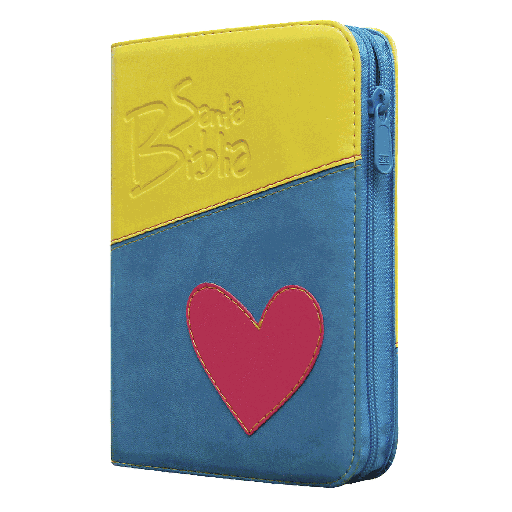 [9789587450767] Biblia Reina Valera 1960 Chica Letra Mediana Imitación Piel Azul/Amarillo [RVR045cZLGPJR]