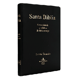 [7898521819521] Biblia Reina Valera 1960 Mediana Letra Grande Vinil Negro [RVR062cLGPJR]