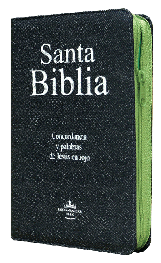 [7899938401149] Biblia Reina Valera 1960 Mediana Letra Grande Mezclilla Verde [RVR064CLGPJRZTI]