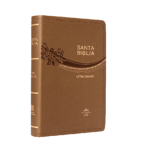 [9788941292920] Biblia Reina Valera 1960 Mediana Letra Grande Imitación Piel Café Oro [RVR065CLG]