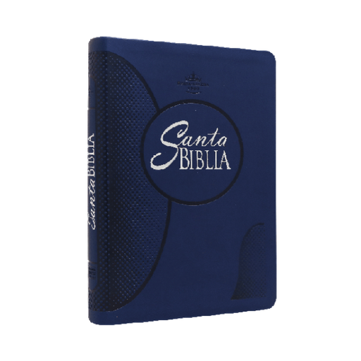 [7898521806453] Biblia Reina Valera 1960 Mediana Letra Grande Imitación Piel Azul [RVR065cLGPJR]