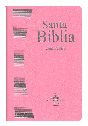 [7899938400784] Biblia Reina Valera 1960 Mediana Letra Mediana Imitación Piel Rosa [RVR065ec]