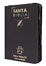 [9789587453553] Biblia de Estudio Reina Valera 1995 Mediana Letra Chica Imitación Piel Negro [RVR95055EEZTI]