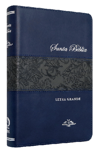 [9788941298441] Biblia Reina Valera 1909 Mediana Letra Grande Imitación Piel Azul [VR065LG]