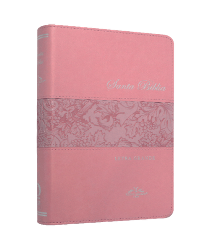 [9788941298458] Biblia Reina Valera 1909 Mediana Letra Grande Imitación Piel Rosa [VR065LG]