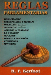 [9780311110124] Libro Reglas Parlamentarias