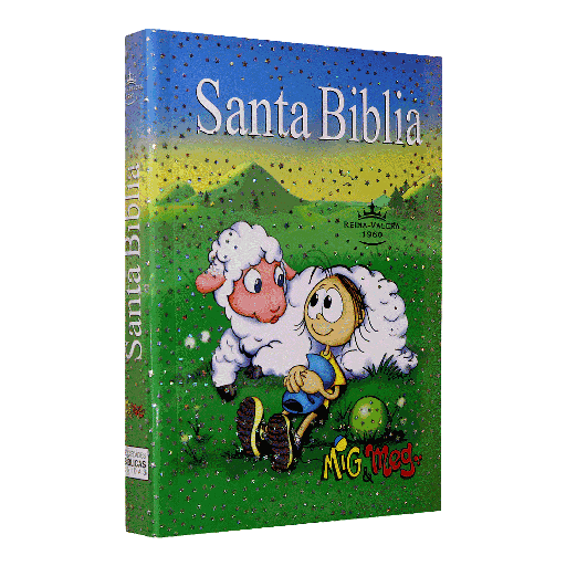 [7899938406915] Biblia Misionera Reina Valera 1960 Chica Letra Chica Rústica Azul Mig y Meg Infantil [RVR.40eMM]