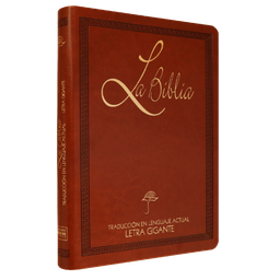 [7899938408032] Biblia Traducción Lenguaje Actual Grande Letra Gigante Imitación Piel Marrón [TLA86LGI]