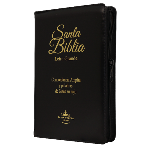 [7899938406953] Biblia Reina Valera 1960 Mediana Letra Grande Imitación Piel Negro [RVR055CLGPJRZTIa]