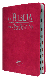 [7899938408780] Biblia de Estudio Predicación Reina Valera 1960 Grande Letra Grande Imitación Piel Púrpura [RVR086LGEETI]
