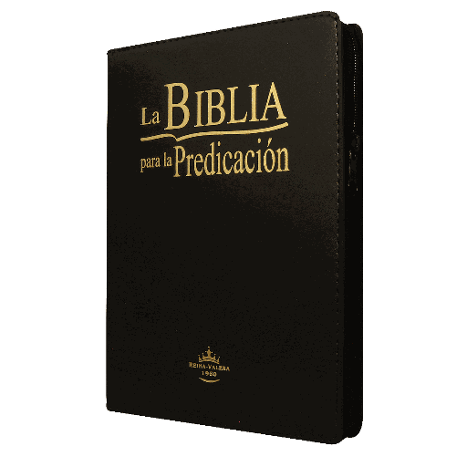 [7899938408773] Biblia de Estudio Predicación Reina Valera 1960 Grande Letra Grande Imitación Piel Negro [RVR086LGEEZTI]