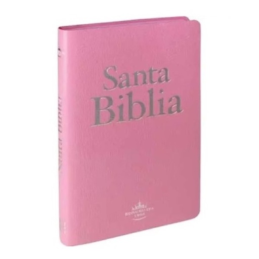 [7898521812034] Biblia Reina Valera 1960 Mediana Letra Mediana Imitación Piel Rosa Ultrafina [RVR065e]