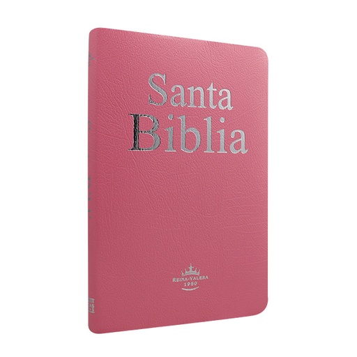 [7898521812034] Biblia Reina Valera 1960 Mediana Letra Mediana Imitación Piel Rosa Ultrafina [RVR065e]