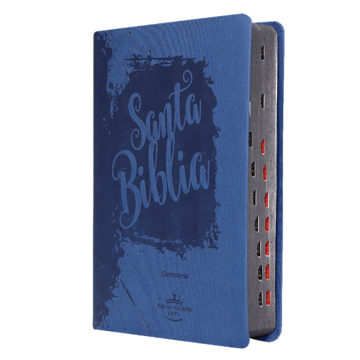 [7899938410851] Biblia Reina Valera 1960 Mediana Letra Grande Imitación Piel Azul [RVR066cLGPJRTI]