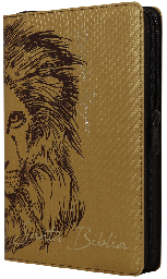 [7899938412039] Biblia Reina Valera 1960 Mediana Letra Grande Piel Fabricada León Dorado [RVR066cLGPJRTIZ]