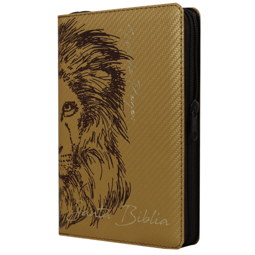 [7899938412039] Biblia Reina Valera 1960 Mediana Letra Grande Piel Fabricada León Dorado [RVR066cLGPJRTIZ]