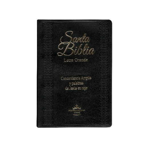 [7899938408018] Biblia Reina Valera 1960 Mediana Letra Grande Vinil Negro [RVR052CLGPJRTI]