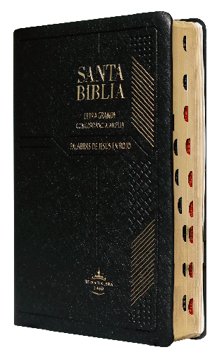 [7899938410790] Biblia Reina Valera 1960 Mediana Letra Grande Vinil Negro [RVR052CLGPJRTI]