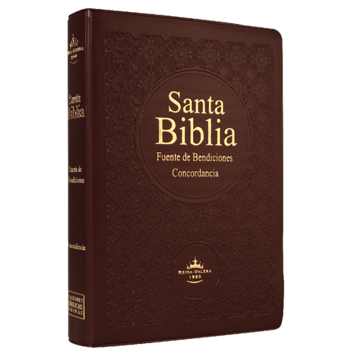 [7899938400906] Biblia Fuente de Bendiciones Reina Valera 1960 Chica Letra Mediana Vinil Vino [RVR042cLMFB]