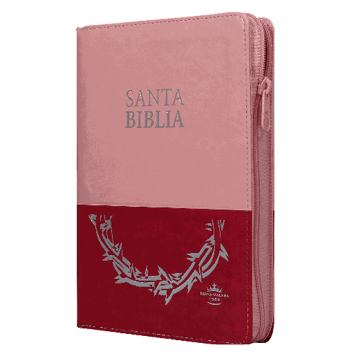 [7899938412329] Biblia Reina Valera 1960 Mediana Letra Grande Imitación Piel Rosa Duotono [RVR066cLGPJRTIZABS]