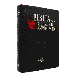 [7899938412565] Biblia de Estudio para la Predicación de Avivamiento Reina Valera 1960 Grande Letra Grande Imitación Piel Negro [RVR086cLGEETI-PEN]