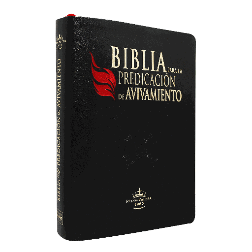 [7899938412565] Biblia de Estudio para la Predicación de Avivamiento Reina Valera 1960 Grande Letra Grande Imitación Piel Negro [RVR086cLGEETI-PEN]