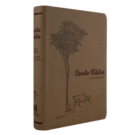 [9788941296850] Biblia Reina Valera 1960 Mediana Letra Grande Imitación Piel Árbol Café [RVR065CLGCM]