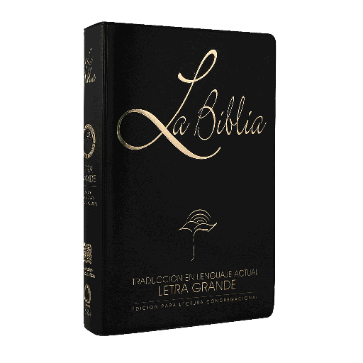 [9781598777307] Biblia Traducción Lenguaje Actual Mediana Letra Grande Vinil Negro [TLA62LG]