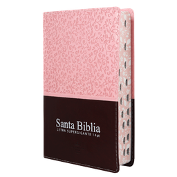 [7899938412626] BIBLIA RVR066cLSGiPJRZTI LETRA 14 PUNTOS ROSA MARRON