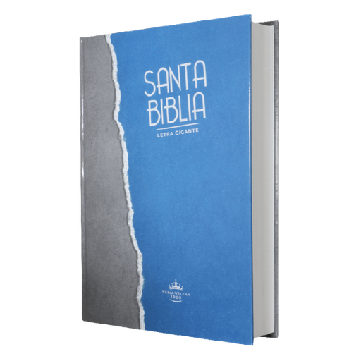 [9789587456363] Biblia Reina Valera 1960 Grande Letra Gigante Tapa Dura Gris Azul Código QR [RVR083cLGiPJR]