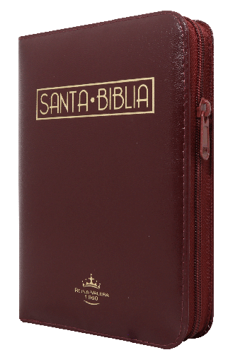 [9789587456875] Biblia Reina Valera 1960 Chica Letra Mediana Imitación Piel Vino tinto Código QR [RVR045cZLMaPJR]