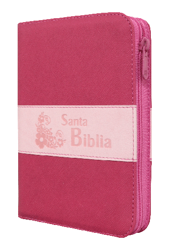 [9789587457223] Biblia Reina Valera 1960 Chica Letra Mediana Imitación Piel Fushia Rosa Código QR [RVR046cZLMPJR]